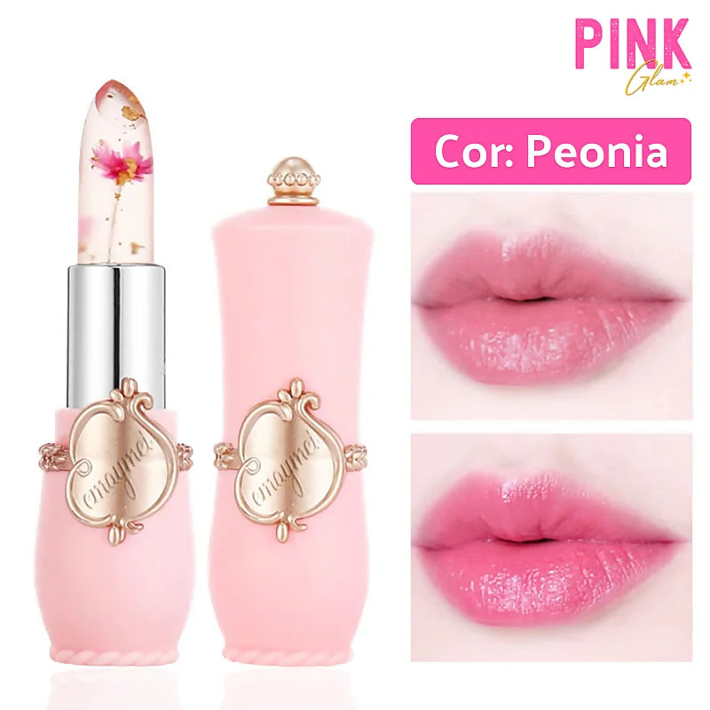 Balm Labial Pink Flower - Efeito Micropigmentação [Compre 1 Leve 2]