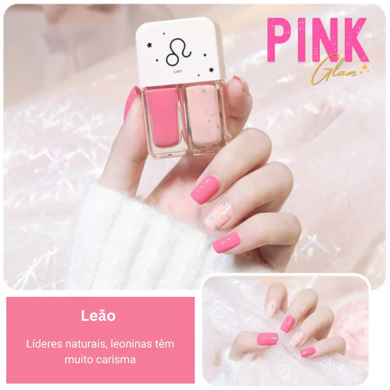 Coleção Pink Signos | Esmalte Gel 2 em 1 Combinação Perfeita